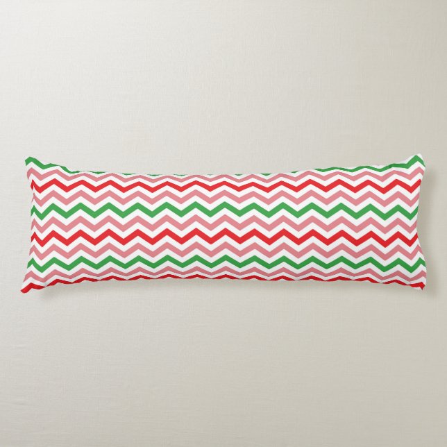 Cojín Watermelon Summer Zigzag Stripes Pattern-56209 (Anverso)