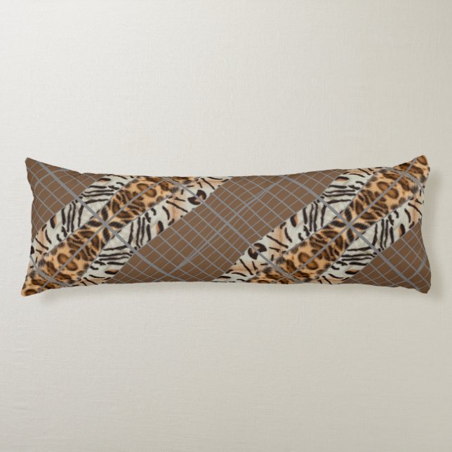 Cojín Wildcat Matrix - Bengal Cat Leopard Coffee Pillow (Anverso)