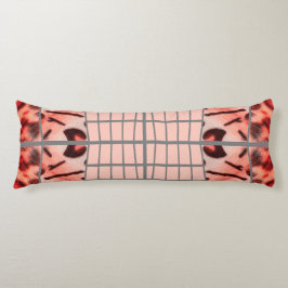 Cojín Wildcat Matrix - Bengal Cat Leopard Pink Pillow
