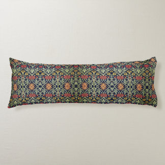 Cojín William Morris Flores Foliage Rojo amarillo verde