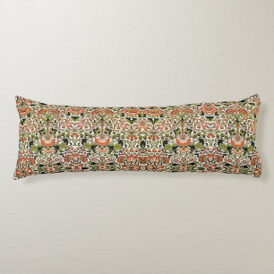 Cojín William Morris Lodden Foliage Green Pink