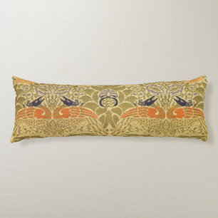 Cojín William Morris Peacock Dragon Artesanía Vintage