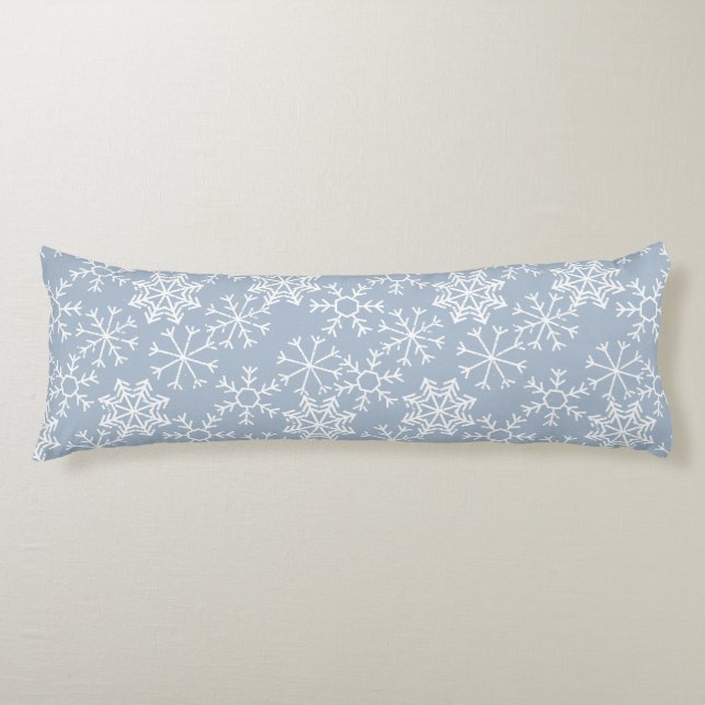 Cojín Winter SNOWFLAKES patrón sin fisuras + tus ideas (Anverso)