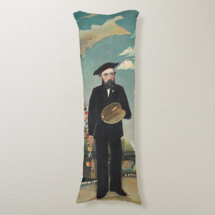 Cojín Yo mismo: Retrato – Paisaje, Henri Rousseau 1890