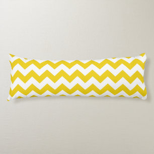 Cojín Zigzag amarillo, chevron amarillo, patrón geométri