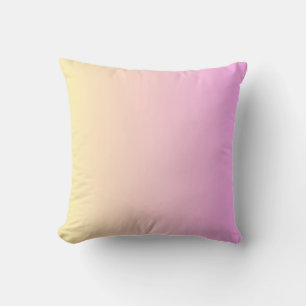 Cojines de almohada rosa y amarilla