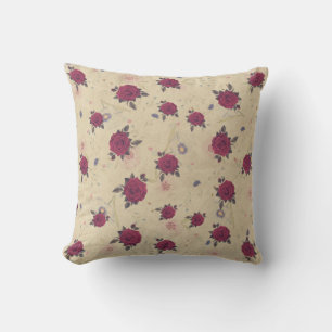 Cojines de decoración artística rosa antigua antig