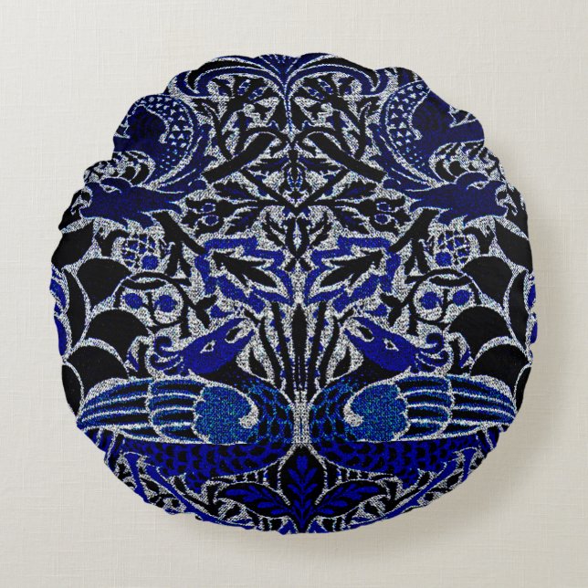 Cojines De Pavo Y Dragón (Anverso)