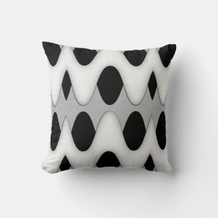 Cojines decorativos Art Deco Black and White Gleam