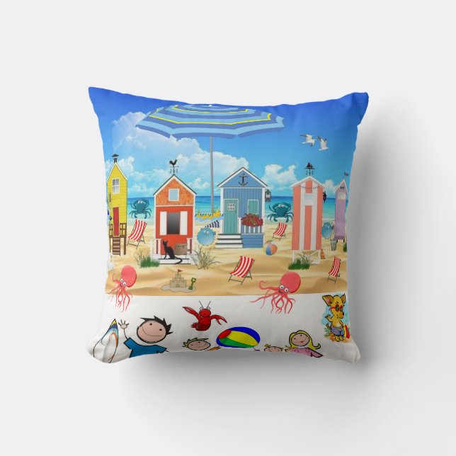 Cojines decorativos Beach Fun Octopus (Anverso)