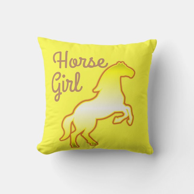 Cojines decorativos Chicas de caballos (Anverso)