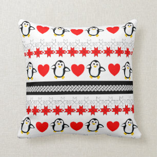 Cojines decorativos con estampado en el pingüino C