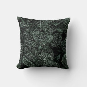 Cojines decorativos con imagen de planta verde flo