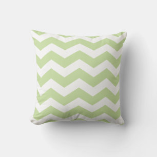 Cojines Decorativos con Patrón de Chevron Verde