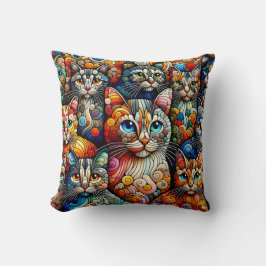 Cojines decorativos de arte de gatos