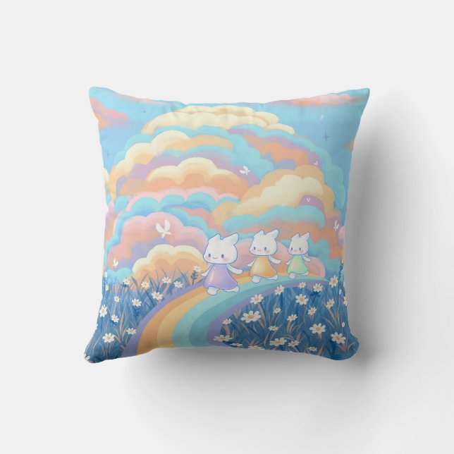 Cojines decorativos de Cute Kawaii (Reverso)