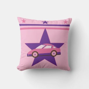 Cojines decorativos de diseño de racecar púrpura d