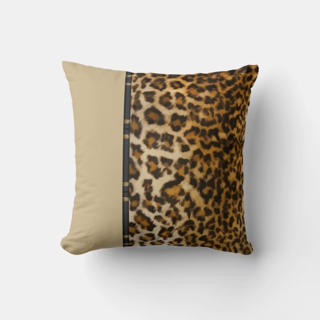 Cojines decorativos de estilo Leopardo moderno (Anverso)