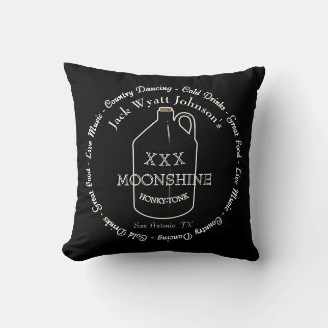 Cojines decorativos de Fun Moonshine Honky-tonk Ba (Anverso)