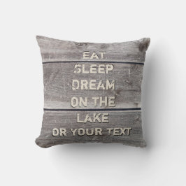 Cojines decorativos de Lake House con su texto