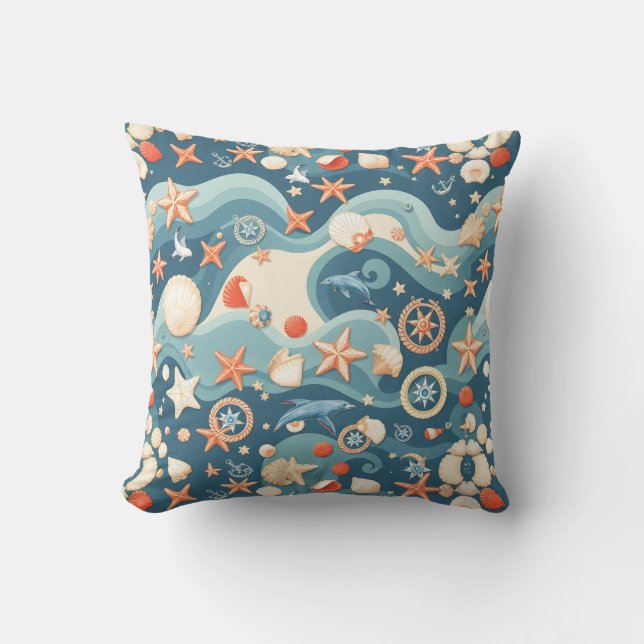 Cojines decorativos de las olas oceánicas - inspir (Anverso)