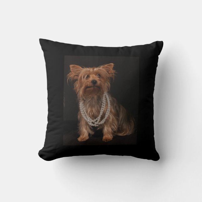 Cojines decorativos de Yorkshire Terrier (Anverso)