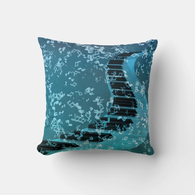 Cojines decorativos decorativos Keybord de Blue Mu (Anverso)