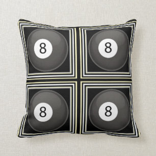 Cojines decorativos del billar 8-Ball