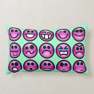 Cojines decorativos del Emoticon de la cara