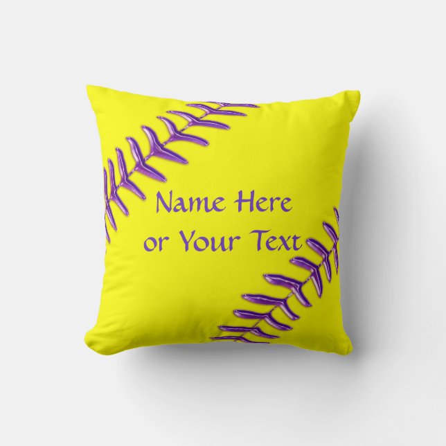 Cojines decorativos del softball, puntadas (Anverso)