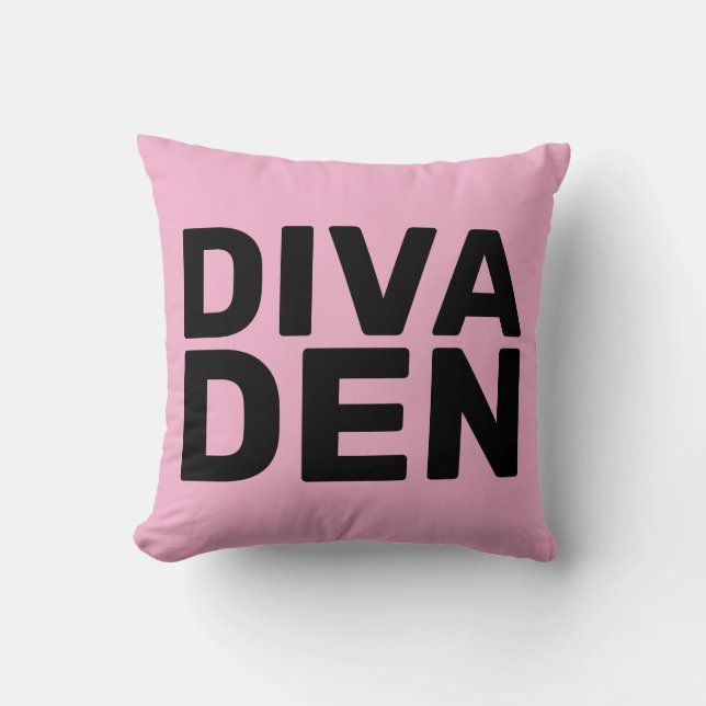 Cojines decorativos DIVA DEN PINK (Anverso)