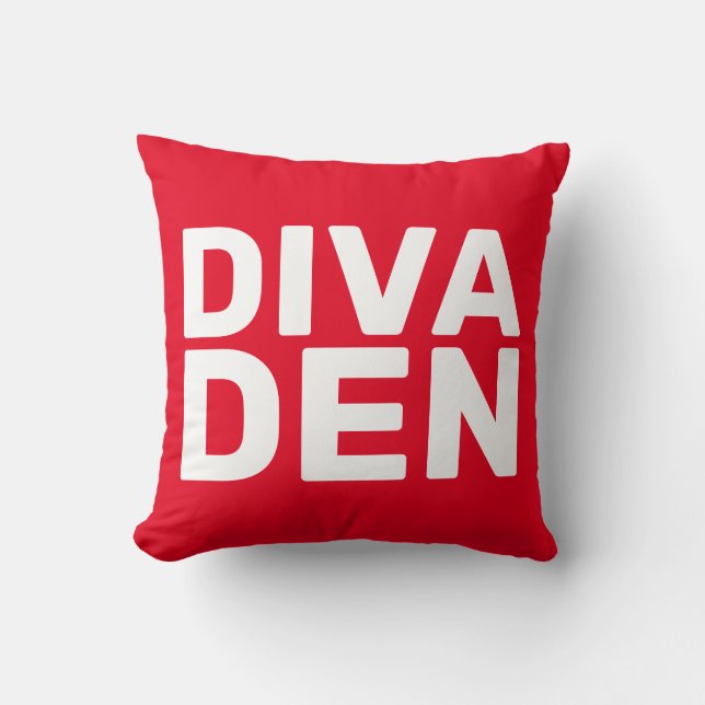 Cojines decorativos DIVA DEN RED (Anverso)