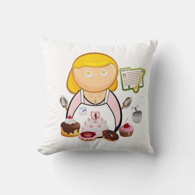 Cojines decorativos Eggs Chef Cupcake Bakery (Anverso)