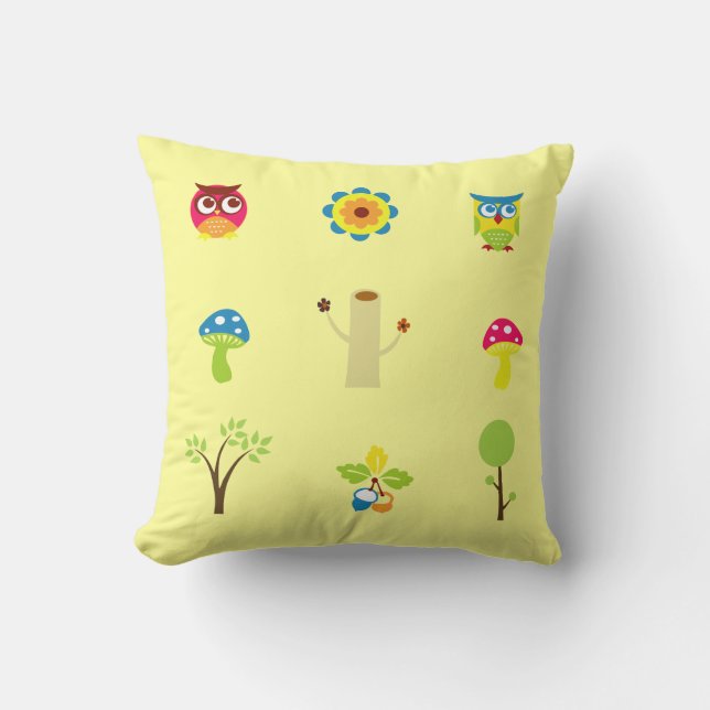 Cojines decorativos Nursery Owl (Anverso)
