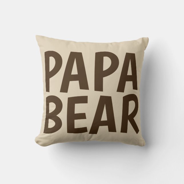 COJINES DECORATIVOS PAPA BEAR para papá (Anverso)