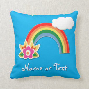 Cojines decorativos personalizados del arco iris