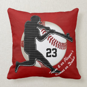 Cojines decorativos personalizados del béisbol co