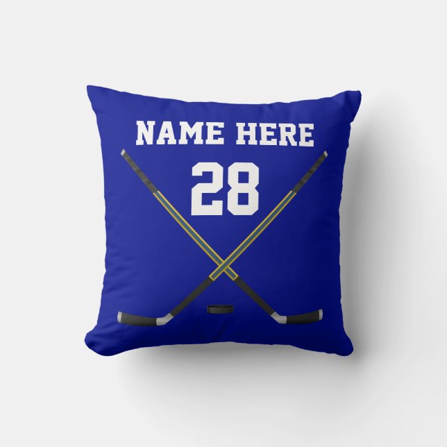 Cojines decorativos personalizados del hockey SU (Anverso)