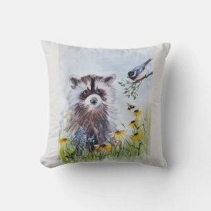 Cojines decorativos Raccoon y Spring Friends