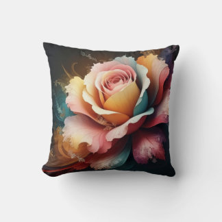 Cojines decorativos rosa flor