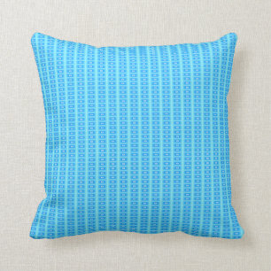Cojines Estampados Efecto Baldosa Aqua/Azul