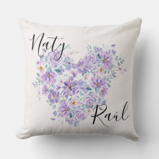Cojines Personalizados para Parejas en Tonos Lila