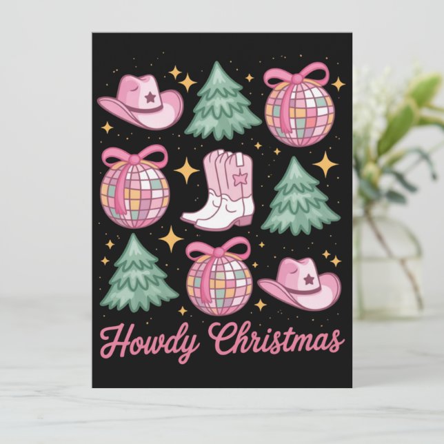 Cojinete Occidental De Navidad Botas De Chica Somb (Anverso de pie)
