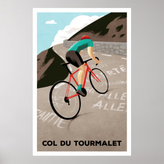 Col Du Tourmalet - Impresión en bicicleta