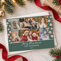 Colación de fotos de Navidad Galleta Familia 6