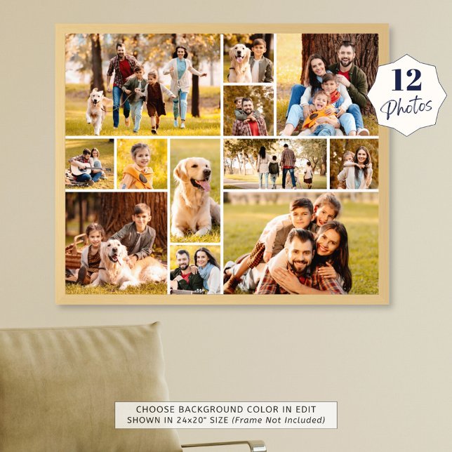 Colage de 12 Fotos Único Minimalista Simple Foto (Subido por el creador)