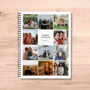 Colage de Fotos Cuaderno Blanco Simple Moderno