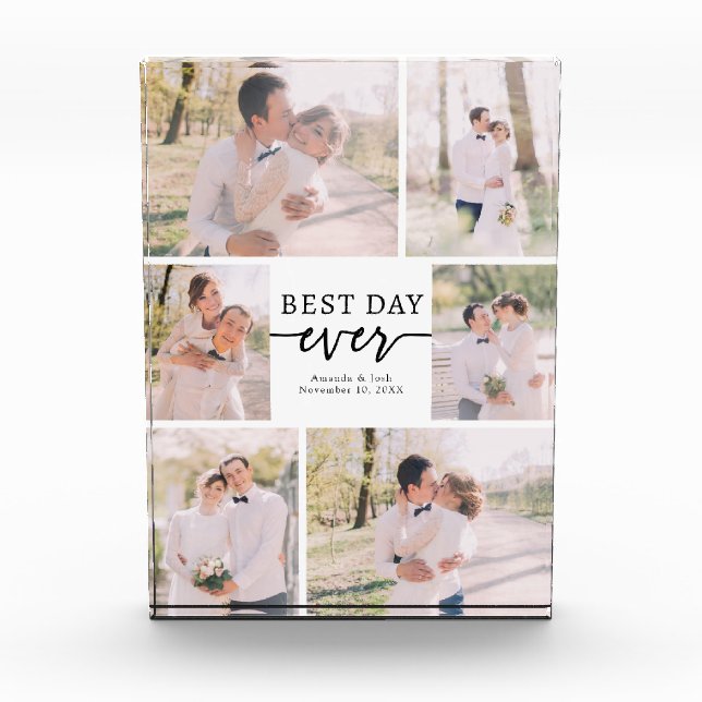 Colage de Fotos de Boda Bloque de Fotos (Anverso)