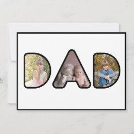 Colage de fotos de papá tarjeta del Día del Padre