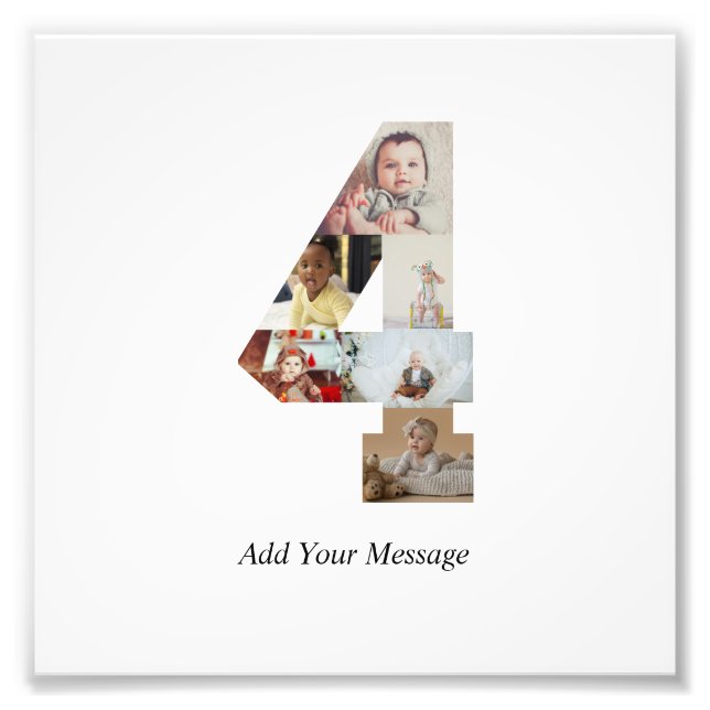 Colage de fotos en blanco y negro número 4 (Frente)